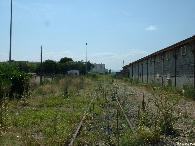 Entre les PN 7 et 8
Vue en direction de Lyon
Juillet 2004
