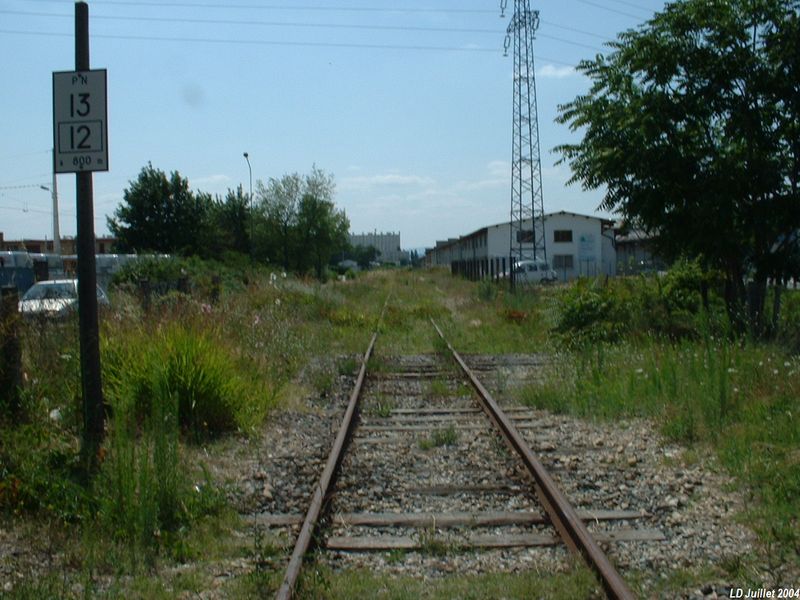 Depuis le PN 8 (PN 14)
Vue en direction de Lyon
Juillet 2004 
