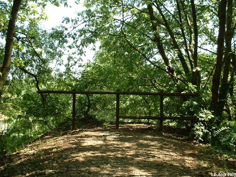 Cul�e du pont m�tallique au dessus de l'Avenue Barth�lemy Buyer
Vue en direction de Lyon
Août 2003
