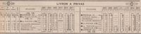 Livron - Privas : Horaires d'été 1906