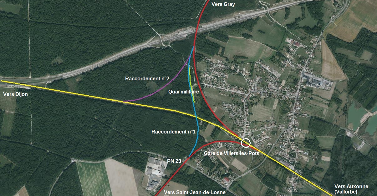 Raccordements de Villers-les-Pots