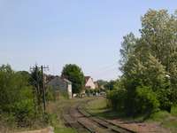 Gare de Souvigny, vue en direction de Moulins (Olivier Wileczelek, Mai 2010)