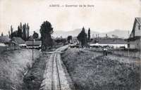Entrée de la gare d'Aoste
