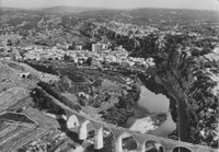 Le viaduc et la ville de Vogüé, le tunnel de l'Ecluse